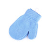 Detské pletené rukavice palčiaky - modrá svetlá