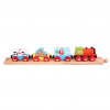 Bigjigs Rail Vlak s tovarom + 3 koľaje
