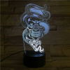 3Dmix 3DL-BSC030 – 3D LED nočná lampa - Lebka s hadom
