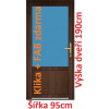 Soft Vchodové plastové dvere 2/3 sklo 95x190 cm - Akce!