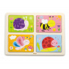 Puzzle na podstavci 4v1 Viga 50189 hmyz