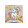 Narodeninové servítky s jednorožcom 33x33 cm 12 ks PAPIEROVÉ