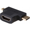Akyga AK-AD-23, HDMI, miniHDMI / microHDMI, Čierna