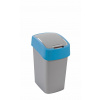CURVER Odpadkový kôš FLIP BIN 25l | strieborná / modrá
