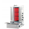 POTIS Sklokeramický elektrický gril na kebab/gyros, 3 vykurovacie plochy, záťaž 30 kg, 400V, 5,7 kW, dolný pohon 11,5 W, 760x620x840 mm | POTIS, F CE3