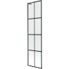 Mexen Next L jednovrstvová vaňová zástena 50 x 150 cm, čierny vzor, gun gray kartáčovaný - 895-050-000-03-77-66