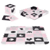 Penová podložka s ohrádkou puzzle suchý bazén 36 prvkov ECOTOYS