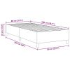 vidaXL Box Spring Postel Krémová 80x200 cm Manšestr - Krémová - 259728-276360