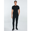 BIG STAR Čierne tričko pánske s krátkymi rukávmi WLADER 906