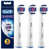 3x NÁHRADNÉ HLAVICE NA KEFKU ORAL-B 3D WHITE ORIGINÁLNE BIELIACE