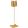 Stolná lampa Poldina Micro 27,5 cm zlatá metalická