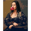 Maľovanie podľa čísel – Mona Lisa s bublinou, 80 × 100 cm, bez rámu a bez napnutia plátna 8596530061069