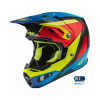 Prilba FORMULA CARBON PRIME, FLY RACING - USA (hi-vis, modrá, červená) XL