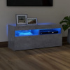 vidaXL TV skrinka s LED svetlami betónovo-sivá 90x35x40 cm 804386