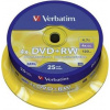 DVD+RW VERBATIM 4,7GB 4X 25ks/cake (43489)