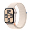 APPLE Watch SE GPS 44mm Starlight Aluminium Case with Starlight Sport Loop mre63qc/a