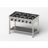 GREDIL Plynový sporák so 6 horákmi na otvorenom podstavci, 33,5 kW, 1200x700x850 mm | GREDIL, 976613