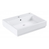 Grohe Cube Ceramic - Umývadlo s prepadom, 600 mm x 490 mm, PureGuard, alpská biela 3947300H