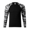 Malfini Camouflage LS M T-shirt MLI-16632 camouflage gray (186431) Black L
