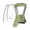 Hracia veža multifunkčná s hojdačkou Ivy play tower swing Exit Toys so stanom pieskoviskom a šmykľavkou kovová konštrukcia
