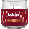 Sviečka Bolsius Large Jar,Winter Spices , vonná, vianočná., červená, 100x98 mm, v skle