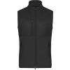 James & Nicholson | JN 1310, Pánska fleecová vesta, čierna - čierna, 3XL