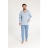 PÁNSKE PYŽAMO 486 J/25 Modrá M