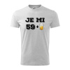 Je mi 60 pivo - Tričko detské bavlnené - 158 cm/12 rokov ( Svetlosivý melír )