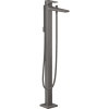 Hansgrohe 32532340 METROPOL vaňová batéria na podlahu, kartačovaný čierny chróm