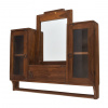 Sanu Babu Kúpeľňová skrinka so zrkadlom, 61x10x58cm (CC)