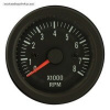 AUTOSTYLE Classic otáčkomer -- rozsah 0-8000RPM montážny priemer 52 mm -- biele osvetlenie čísel