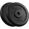 Rebel Litinová sada závaží 2x15kg, otvor 31mm, klasická deska, REBEL ACTIVE
