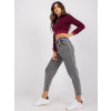 Šedé dámske džínsy s vysokým pásom MR-SP-255.56P-gray 26