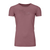 Ortovox dámské merino triko 185 Merino Tangram Logo TS W | farba: mountain rose, veľkosť: S
