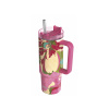 Quokka Nerezový termohrnček so slamkou Stream Pink Flambe 950 ml