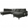 MID.YOU SEDACIA SÚPRAVA, textil, tmavosivá - Online Only obývacie izby - 001454003223
