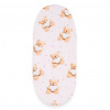 Bavlnené prestieradlo do kočíka New Baby Love Teddy Bear pink 35x75 cm