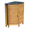 Sunfun Kuchynský modul rohový, 52 × 87 × 60 cm, drevo z akácie, žula, 1302822