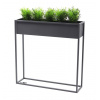Stojan na kvety - Kvetinový Metal Cubo 80x80cm Gray Loft Hit (Stojan na kvety - Kvetinový Metal Cubo 80x80cm Gray Loft Hit)