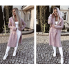 Fashionweek Dámsky farebný predĺžený cardigan NINA Farba: Ružový, Veľkosť: Universal