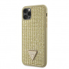 Púzdro Guess Rhinestones Triangle Metal Logo iPhone 11 Pro Max Gold