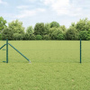 Zelený plot Hexagon 0,6 x 10 m, oceľový, plotové stĺpiky s kotvou