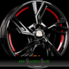 MAM MAM RS5 7,5x17 5x100 ET35.00 black painted red inside (bpri)
