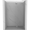 Mexen, Mexen Lunar L sklápacie pravé sprchové dvere 140 cm, transparentné, chróm - 834L-140-000-01-00-P