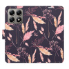 Flip pouzdro iSaprio - Xiaomi 14T Pro - Ornamental Flowers 02 s kapsičkami na karty (Flipové knížkové pouzdro, obal, kryt iSaprio s přihrádkami na karty a motivem)