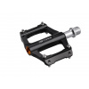 Pedále FORCE GRIT hliníkové s priemyselnými ložiskami čiernej