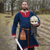 Battle Merchant Ranně středověká tunika Vallentin, modrá / červená