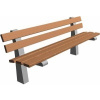 Parková lavička - beton-dřevo MM800083