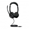 Jabra Evolve2 50 Slúchadlá s mikrofónom Kábel Pres hlavu Kancelária / call centrum USB Typ-A Čierna (25089-989-999)