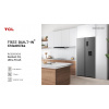 TCL RC605SXD0 Americká lednice, šedá, FreeBuilt-In Cross Door POŠKOZENÁ KRABICE